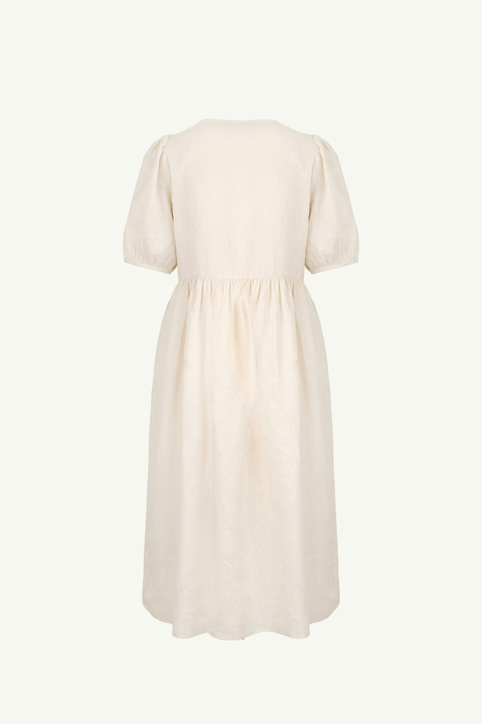 Double Tie Dress | Relaxed Fit Linen Dress | Shortcake Colour ...