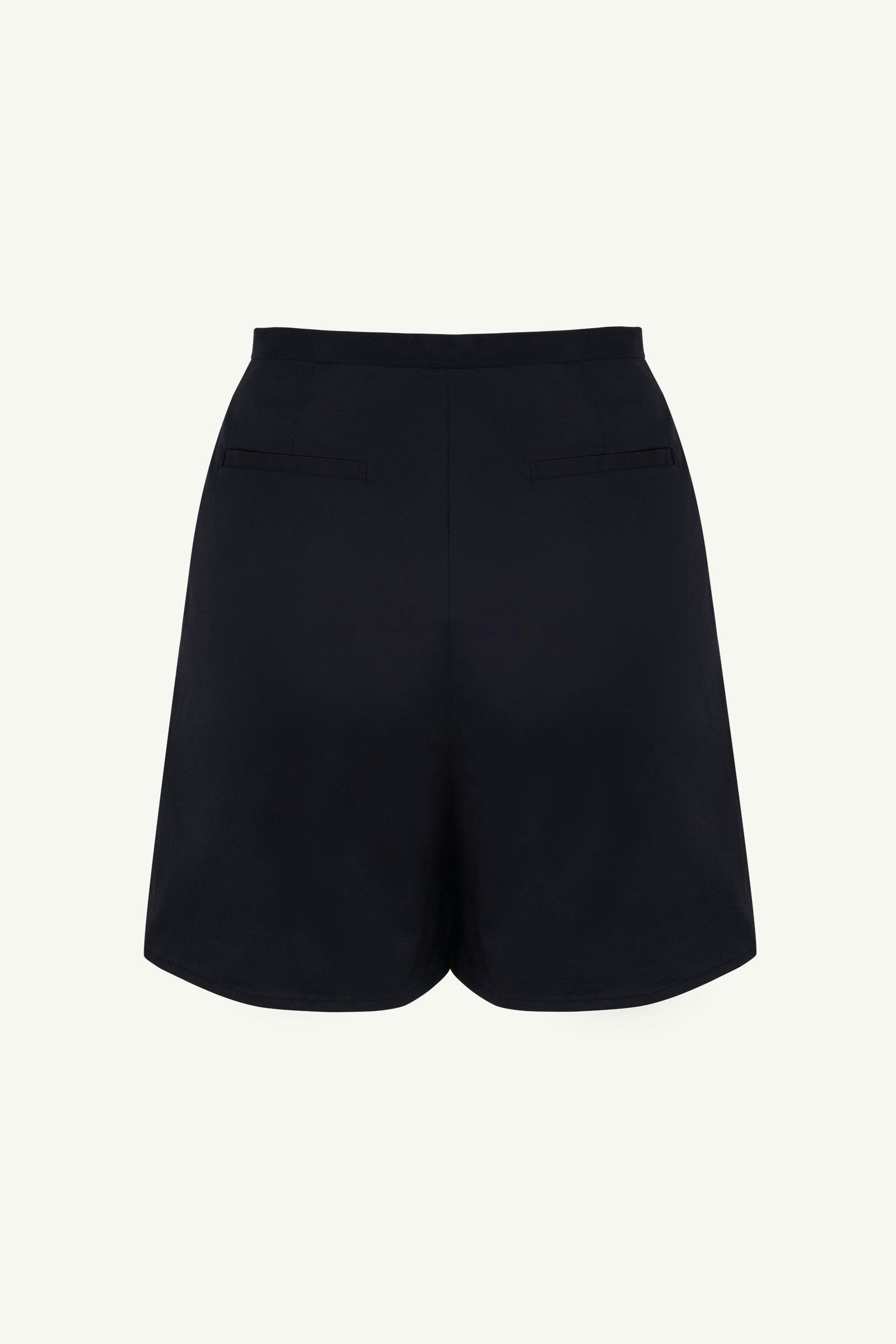 Tab Shorts | 100% Organic Cotton Women's Navy Colour Shorts | Something ...